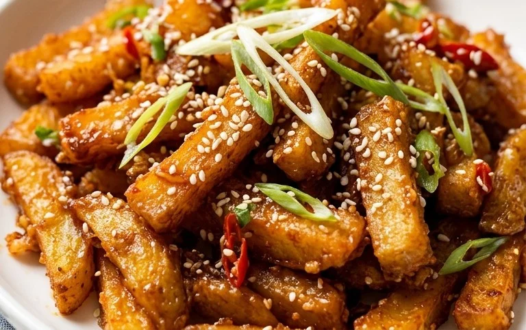 Crispy Honey Chilli Potatoes