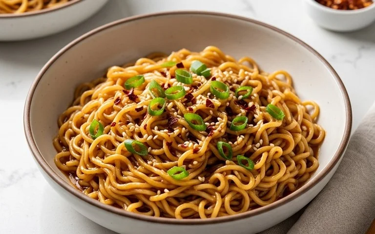 Easy Saucy Ramen Noodles