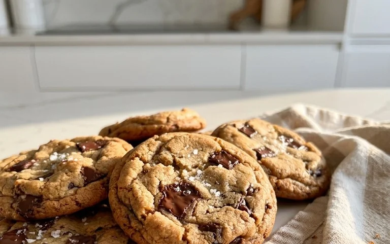 Crispy and Chewy Chocolate Chip Cookies