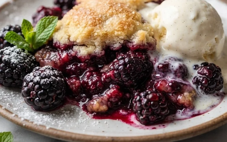 The Pioneer Women's Blackberry Cobbler