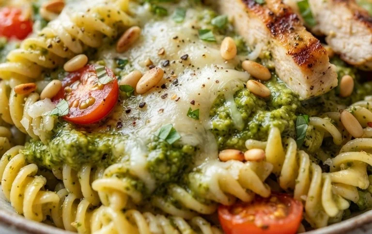 Creamy Chicken Pesto Pasta