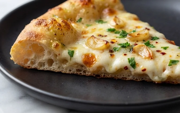 buttery garlic pizza
