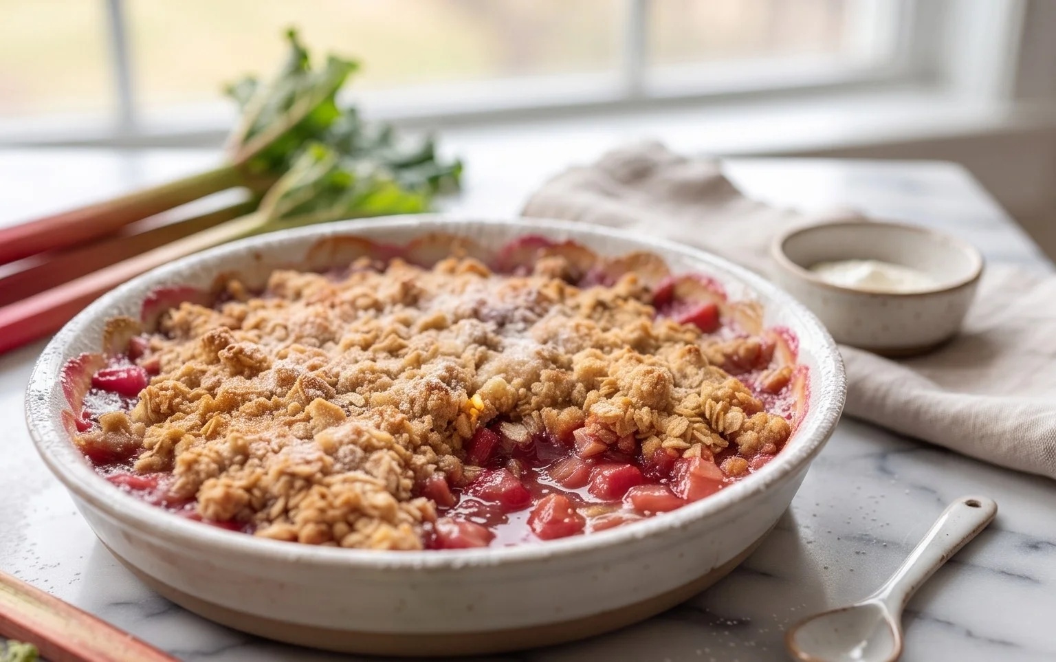 Easy Rhubarb Crisp