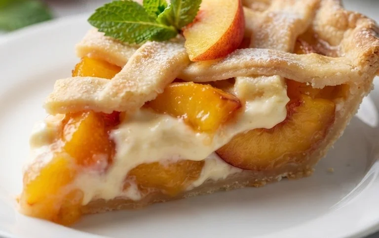 Peaches and Cream Pie