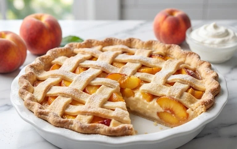 Peaches and Cream Pie