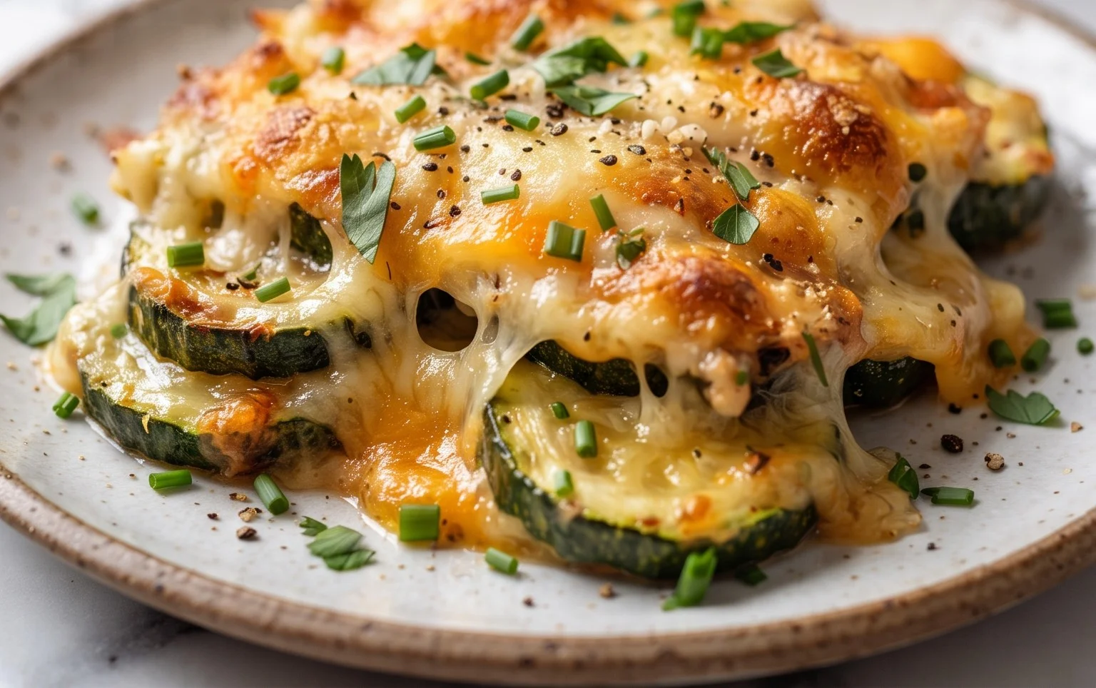 Baked Zucchini and Cheese