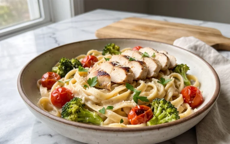 Low Calorie Chicken Alfredo