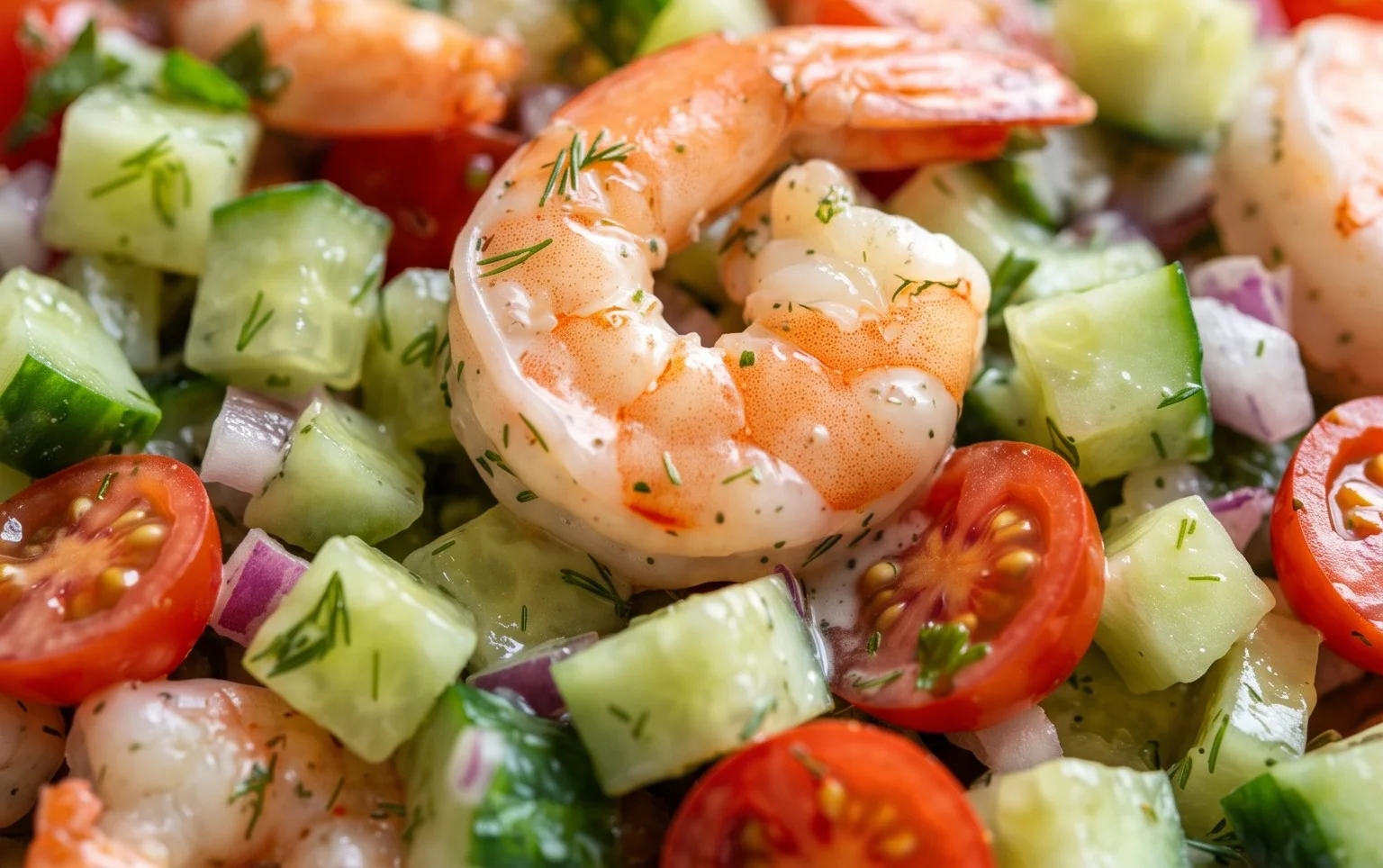 Cucumber Shrimp Salad