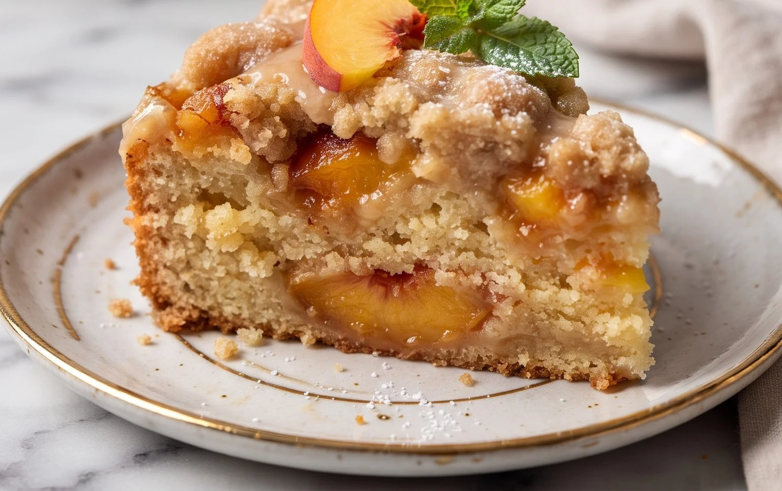 Peach Cobbler Pound Cake