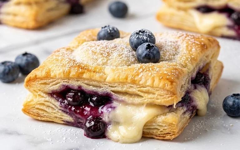 Blueberry Cream Cheese Puff Pastry