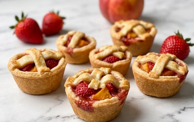 Strawberry Peach Pie Bites