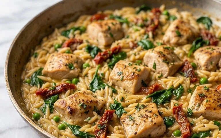 Chicken Orzo (30-Minutes, One-Pan)