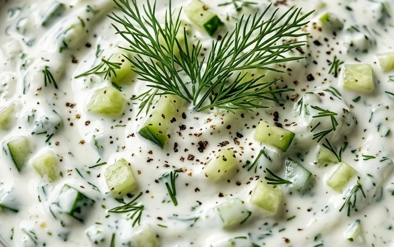 Cucumber Dip with Sour Cream and Dill