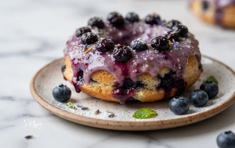 Blueberry Cake Donuts