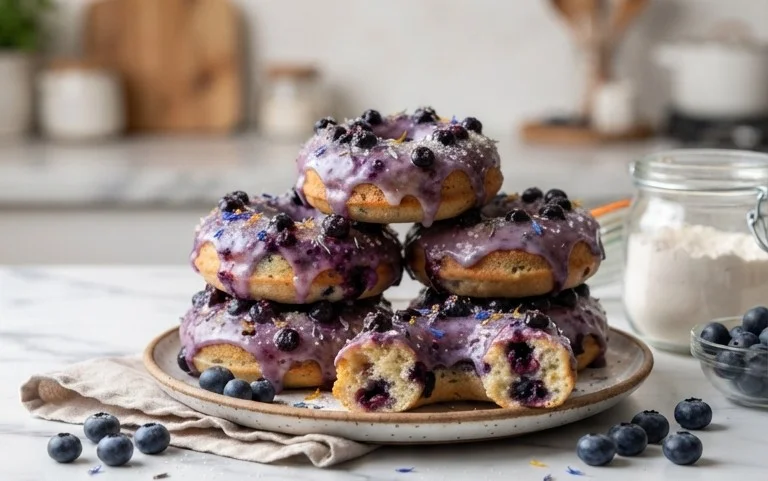 Blueberry Cake Donuts