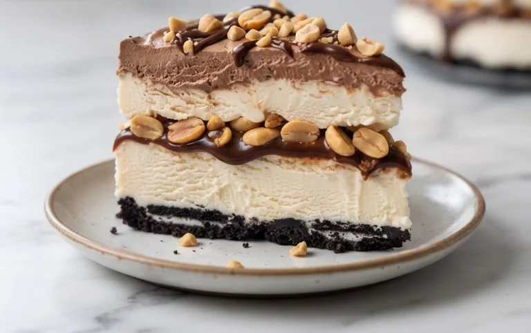 Buster Bar Ice Cream Cake