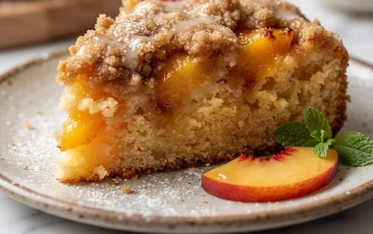 Brown Sugar Peach Cake