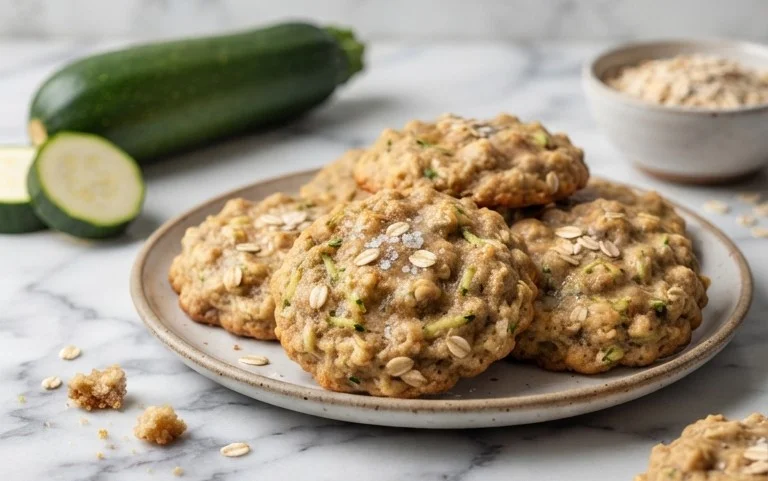 Healthy Zucchini Oatmeal Cookies