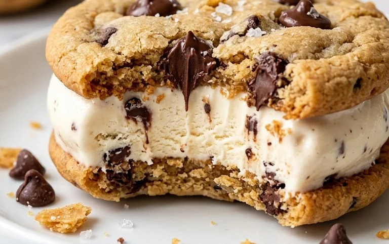 Cookie Ice Cream Sandwiches (Like a Chipwich!)