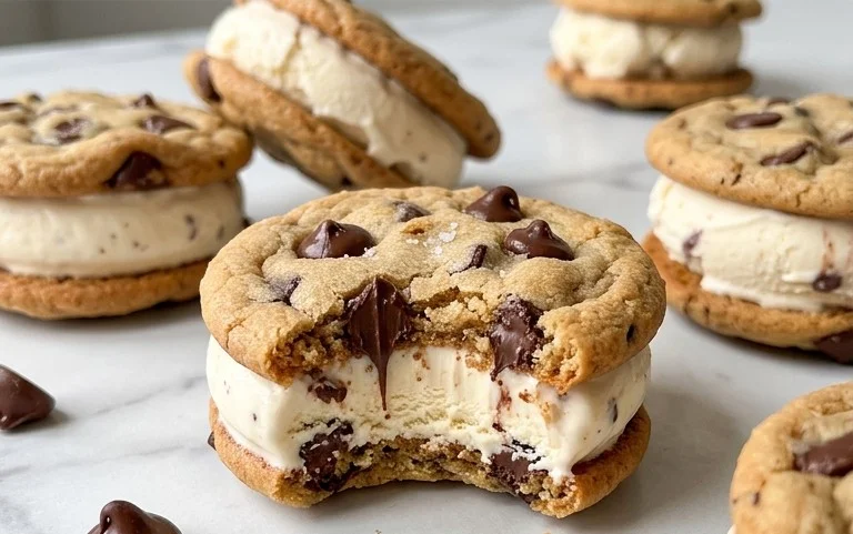 Cookie Ice Cream Sandwiches (Like a Chipwich!)