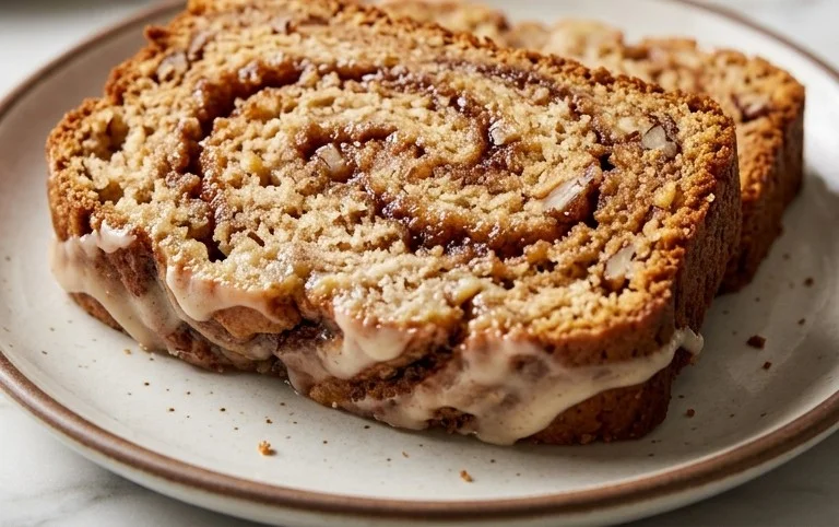 Cinnamon Roll Banana Bread
