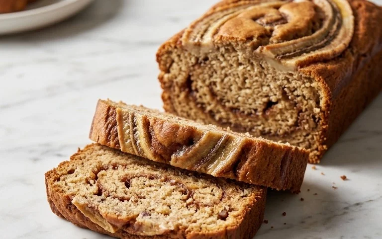 Cinnamon Roll Banana Bread