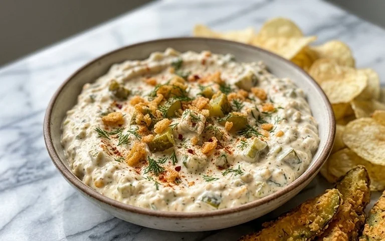 Easy Fried Pickle Dip (Dairy-Free Option)