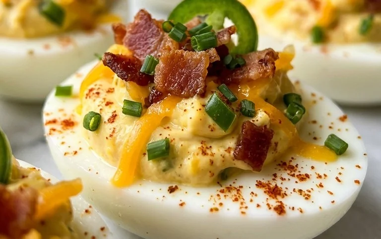 Jalapeno Popper Deviled Eggs