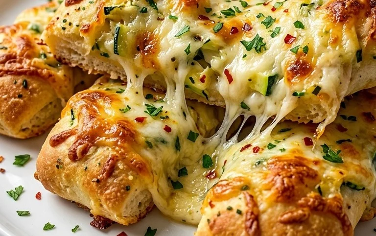 Cheesy Zucchini Breadsticks
