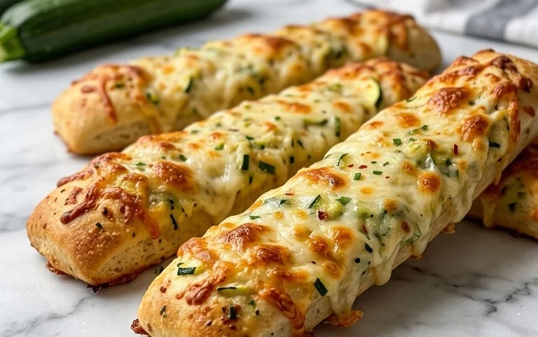 Cheesy Zucchini Breadsticks