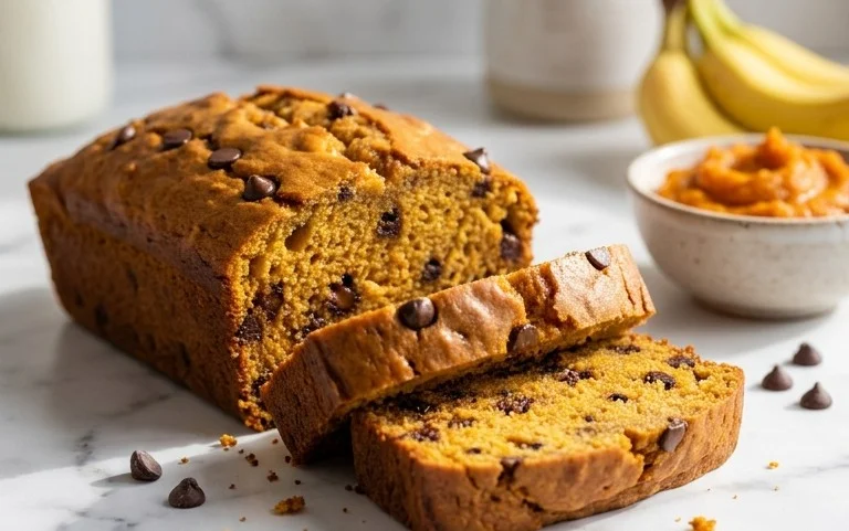 Pumpkin Chip Banana Bread