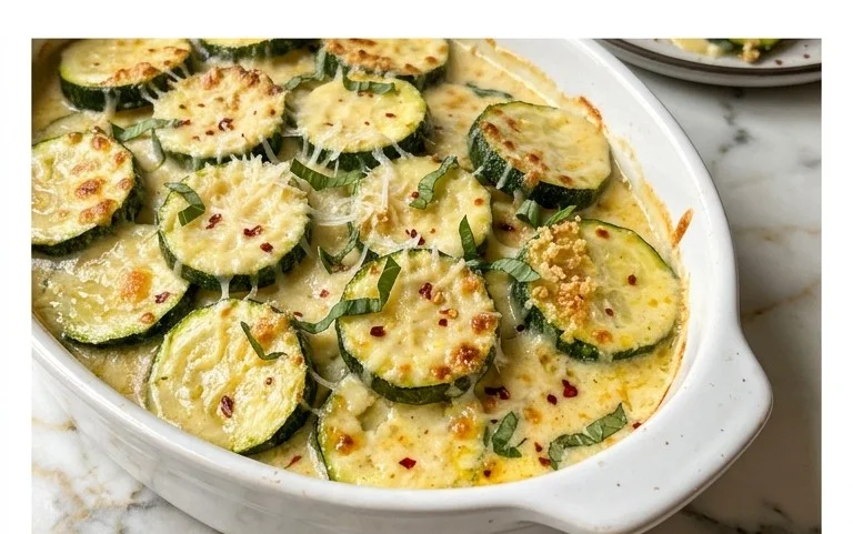 Creamy Parmesan Zucchini