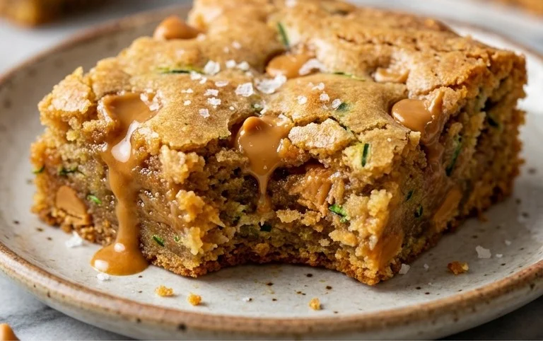 Chewy Butterscotch Zucchini Blondies