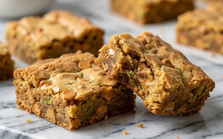 Chewy Butterscotch Zucchini Blondies