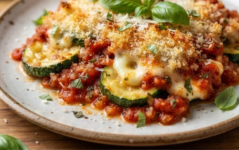Three Cheese Zucchini Parmesan