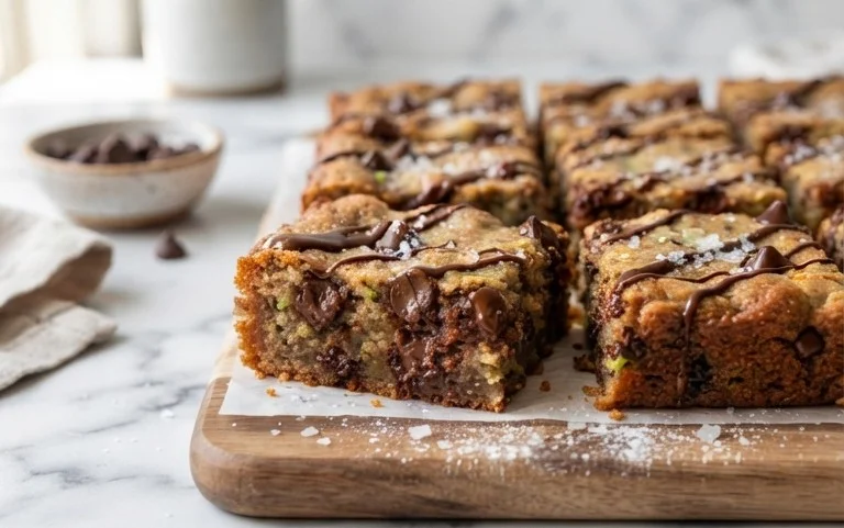Chocolate Chip Zucchini Cookie Bars