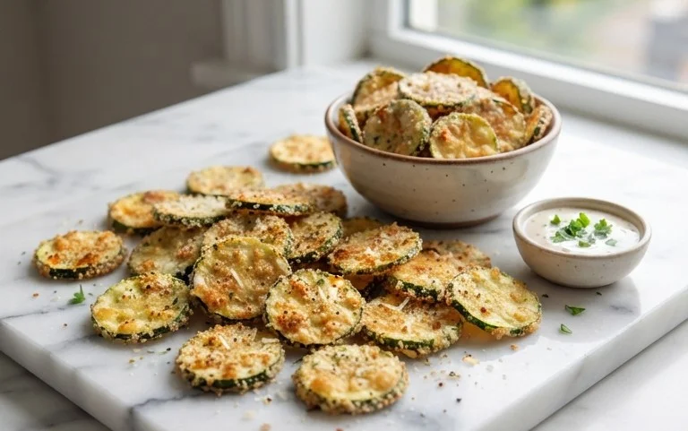 Crispy Baked Zucchini Chips