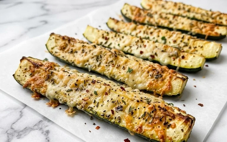 Oven Roasted Parmesan Zucchini