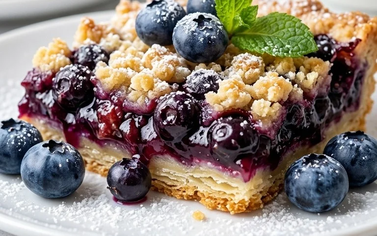 Easy Blueberry Pie Bars